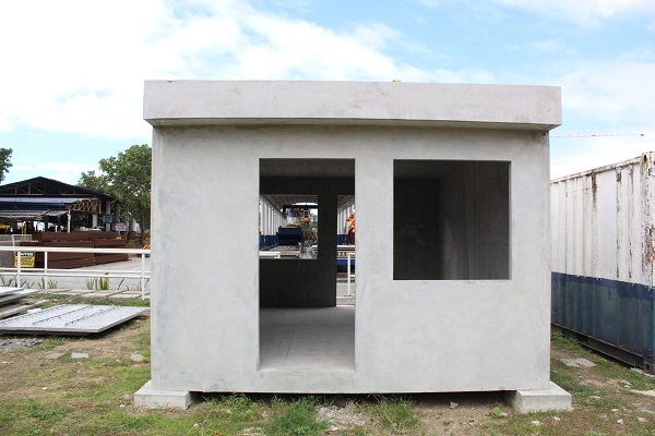 استفاده از کانکس بتنی پیش ساخته به عنوان کیوسک نگهبانی