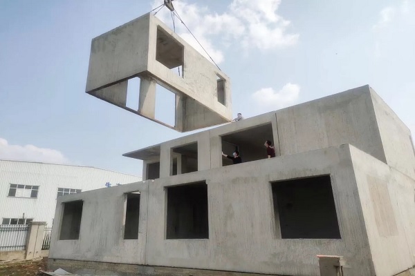 نحوه نصب کانکس های بتنی پیش ساخته بر روی یکدیگر