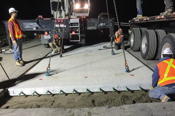 نصب سنگدال بتنی پیش ساخته به روش تر