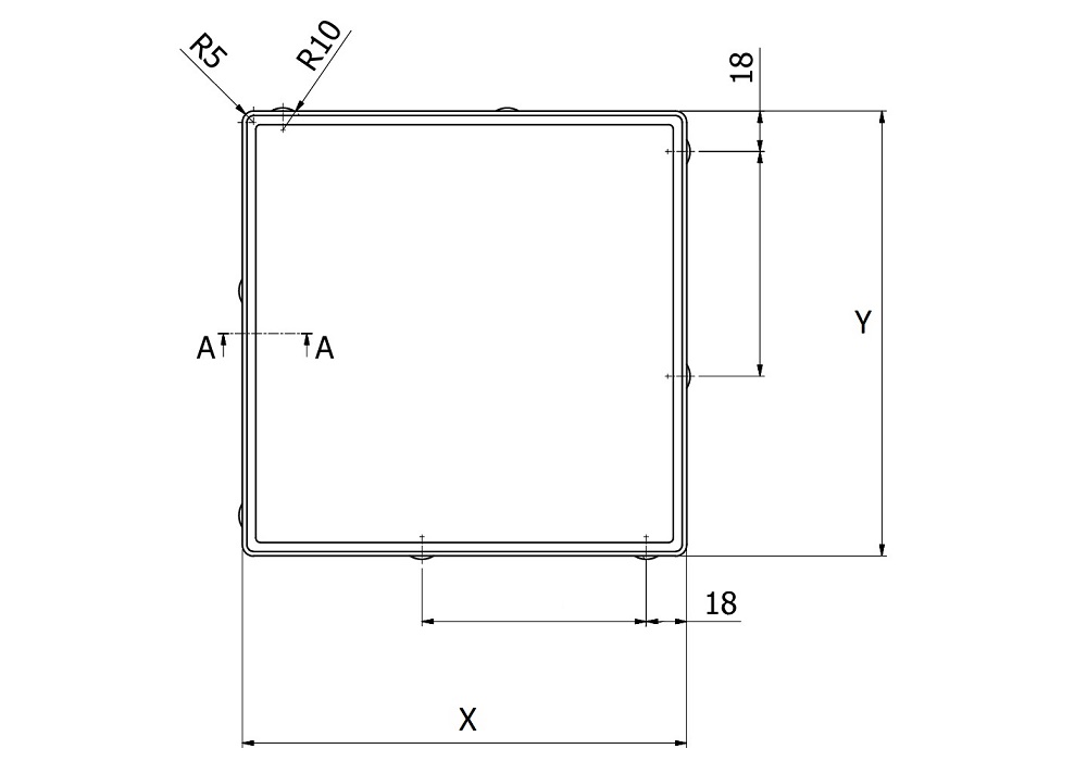 ابعاد و اندازه سنگفرش کفپوش بتنی مربعی