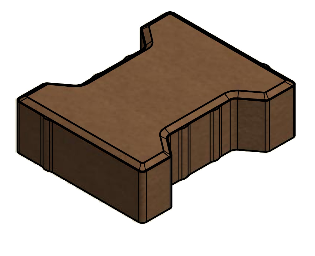 شماتیک سنگفرش کفپوش بتنی دمبلی شماتیک سنگفرش کفپوش بتنی دمبلی