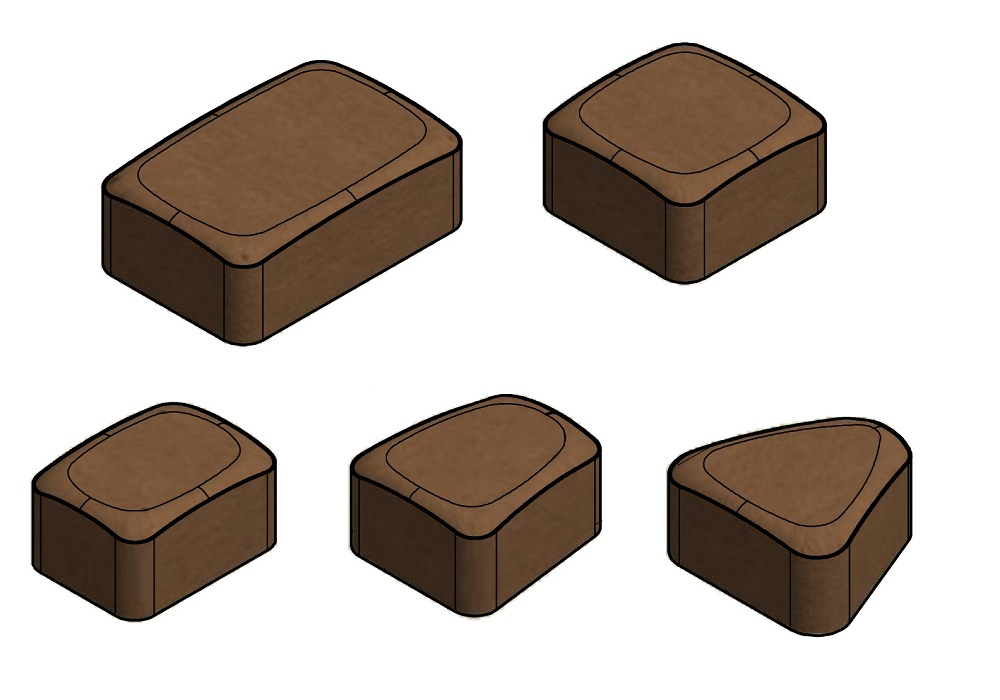 شماتیک سنگفرش کفپوش بتنی طرح نوستالیت