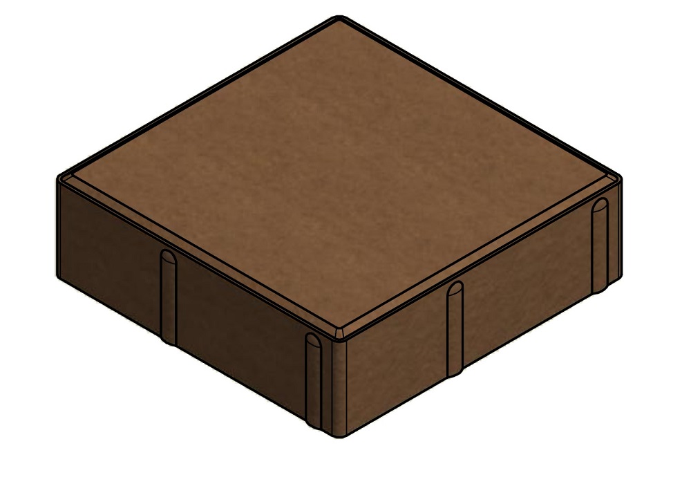 شماتیک سنگفرش کفپوش بتنی مربعی