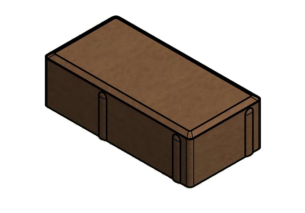 شماتیک سنگفرش کفپوش بتنی مستطیلی 10 در 20