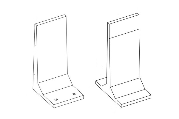 دیوار بتنی پیش ساخته بتنی مدل T