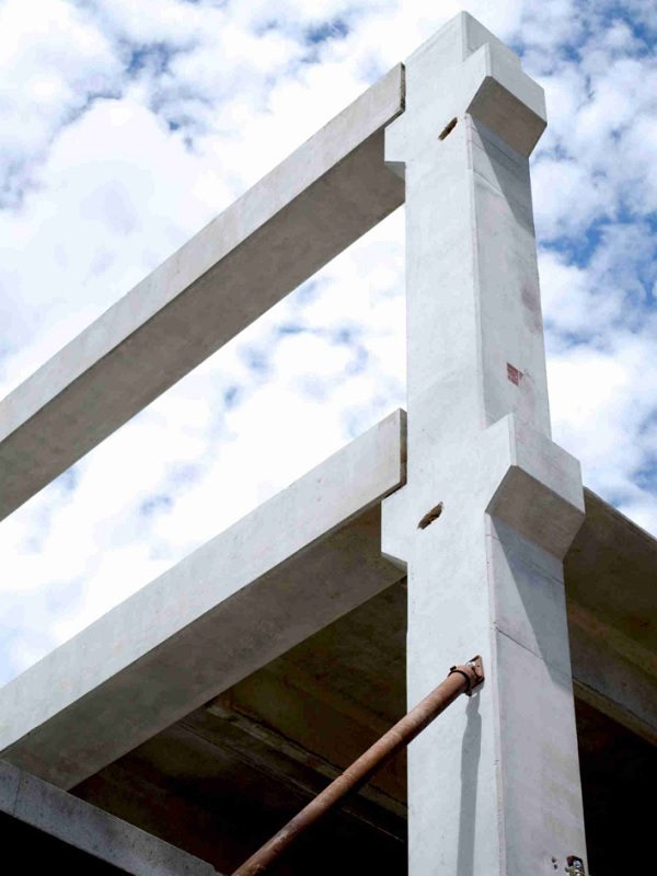 استفاده از ستون و تیر بتنی پیش ساخته در مناطق زلزله خیز