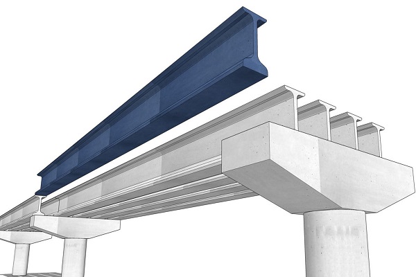 تیر بتنی پیش ساخته طرح آی استفاده در پل ها