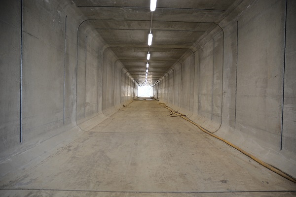 داکت بتنی مکعبی در ابعاد بسیار بزرگ