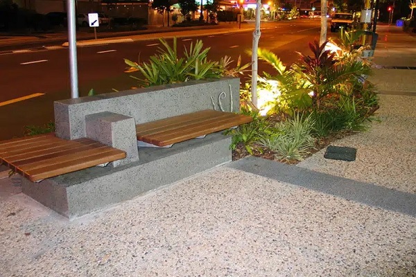 ساخت مبلمان شهری با استفاده از بتن اکسپوز