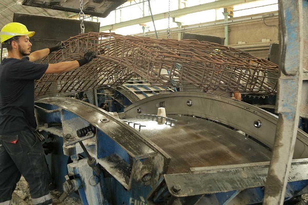 آرماتور داخلی سگمنت بتنی تونل TBM